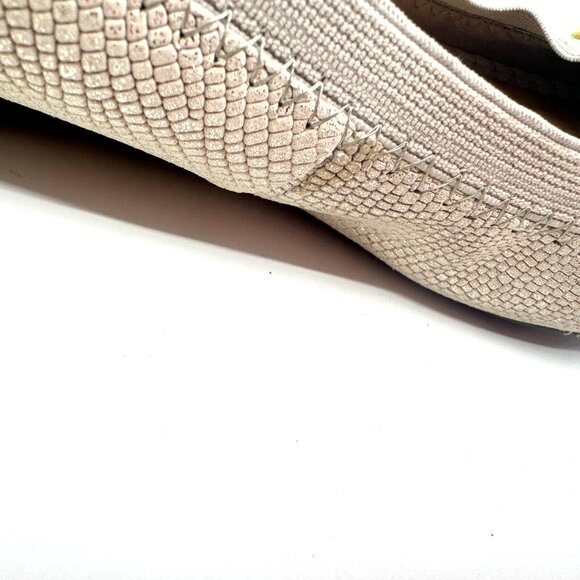 KELLY & KATIE Perri Slip-On Ballet Flat Shoe, Women's 9M, Beige Sparkle - Picture 13 of 15